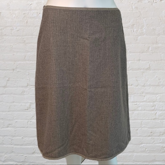 Les Copains Brown A-Line Skirt - Picture 1 of 8